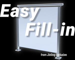 Glass Railing | Glass Balustrade | Easy Fill-in