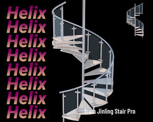 Spiral Stair | Helix Railing | Integral Structure